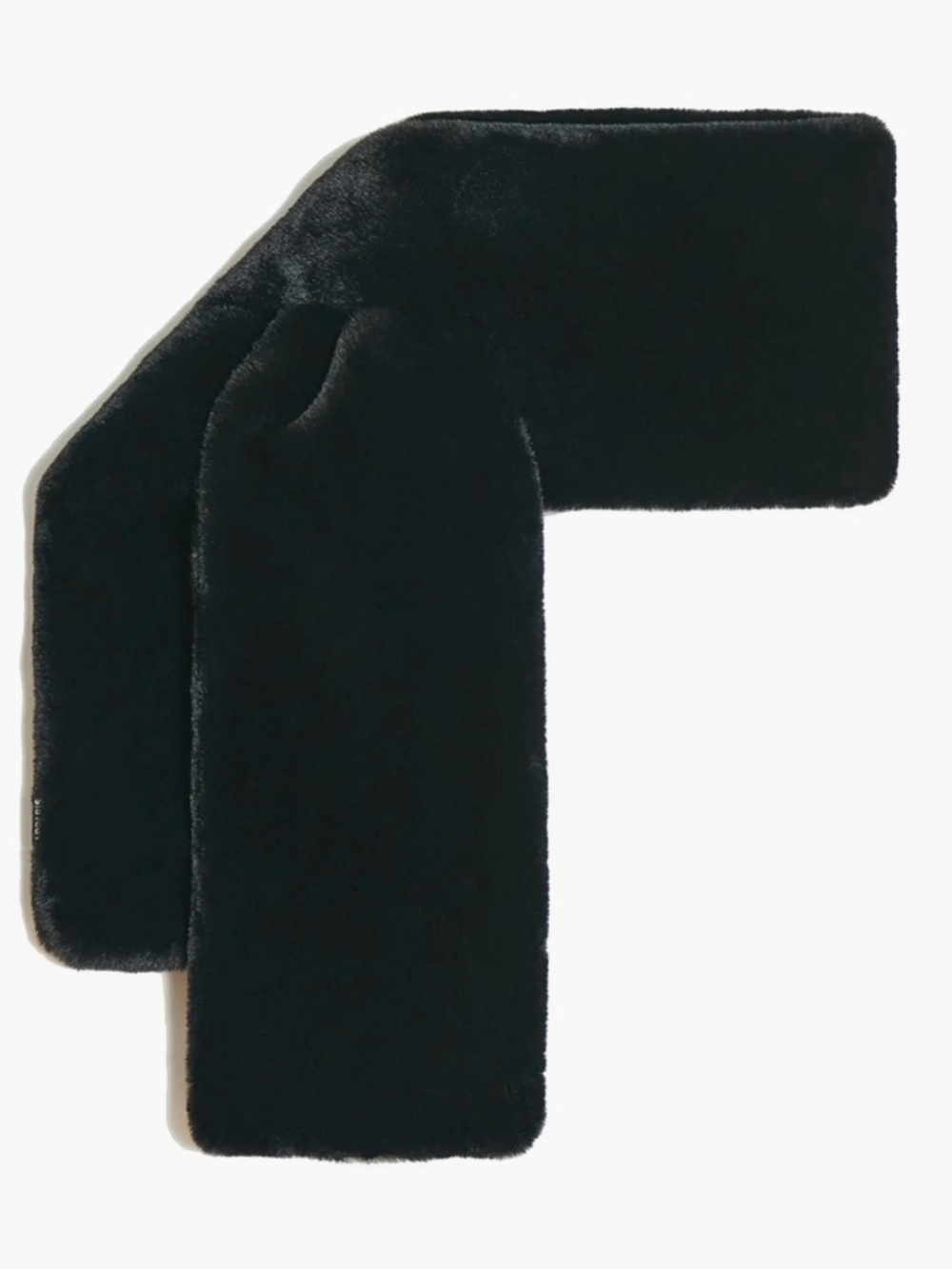 Apparis Black Faux Fur Scarf